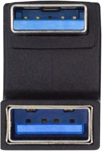 xiwai 90 Degree Left Angled USB3.0 Male to Female Power Data Video Adapter Extender 10Gbps in Saudi Arabia
