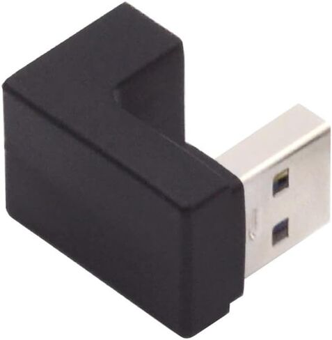 xiwai 90 Degree Left Angled USB3.0 Male to Female Power Data Video Adapter Extender 10Gbps in Saudi Arabia