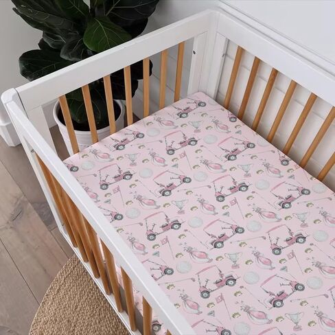 Baby Boys Standard Crib Cover Covering Golf Gear Sport ، ألوان مائية قفازات الكرة القفازات عصا دافئة ملاءمة مرتبة طفل صغير ، ناعمة in Kuwait