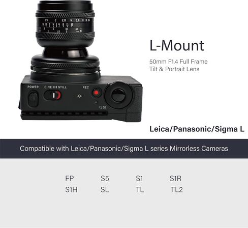 Asthori 50mm F1.4 فتحة كبيرة الفتحة الكاملة إطار العدسة الميل 2 في 1 متوافقة مع Fuji Fujifilm X-Mountless Camera X-T2 ، X-T3 ، X-T4 ، X-T20 ، X-T30 ، X-T100 ، X-A1 ، إلخ الأسود in Kuwait