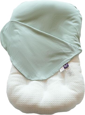Organic Infant Lounger, Baby Nest for Baby Girls & Boys, Newborn Essentials for Baby 0-12 Months, 100% Cotton, Portable Travel Bed (Golden Brown) in Saudi Arabia