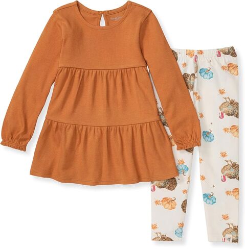 Burt's Bees Baby - Baby Girls Top and Pant Set, Tunic and Leggings Bundle, 100% Organic Cotton in Saudi Arabia