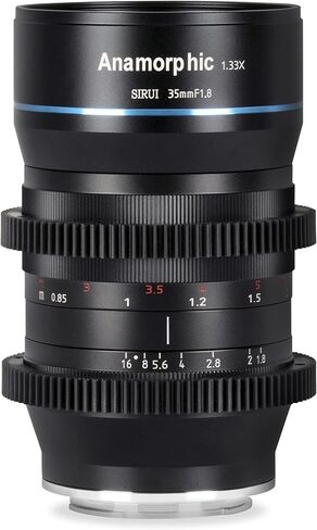 SIRUI Saturn 50mm, 75mm T2.9 1.6X Full Frame Carbon Fiber Anamorphic Lens, Cine Lens for E Mount Cameras, Less Than 500g (Neutral Flare) in Saudi Arabia