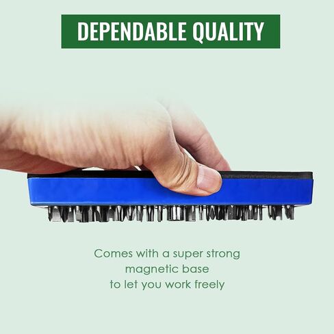 Magnetic Hex Bit Organizer, 2Pcs 74 Holes Bit Holder Sets, 1/4" Drill Hex Bit Storage with Magnet Base, Screwdriver Bit Organizer, Toolbox Organizer, Accessories Storage Grid (Red & Blue) in Saudi Arabia