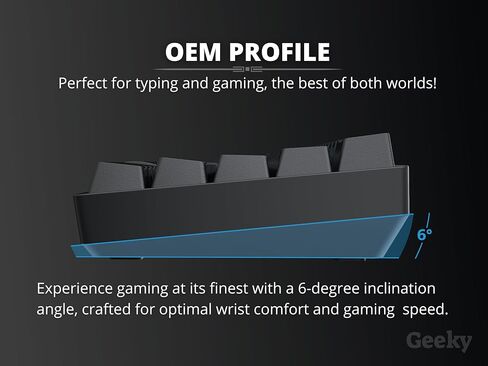 GK65 SE 65% | Mechanical Gaming Keyboard | 68 Keys Multi Color RGB LED Backlit for PC/Mac Gamer | ANSI US American Layout (White, Mechanical Blue) in Saudi Arabia