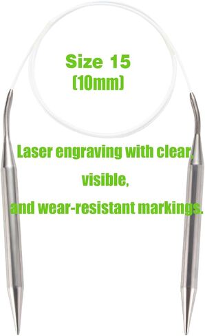 طقم ابرة حياكة دائرية 40 بوصة طقم معدن دائري مقاس 11 in Kuwait