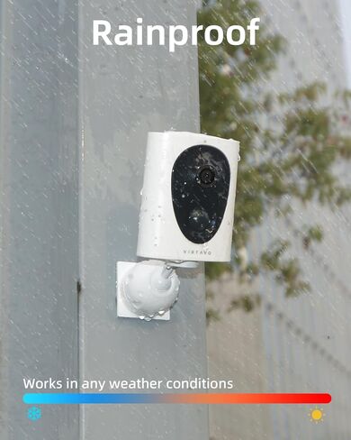 virtavo VistaFlask 2K Security Cameras Wireless Outdoor, Battery Powered, AI Motion Detection, for Home Security, Starlight Lens for Colorful Night Vision, 2-Way Audio, Cloud/SD Storage 4pack in Kuwait