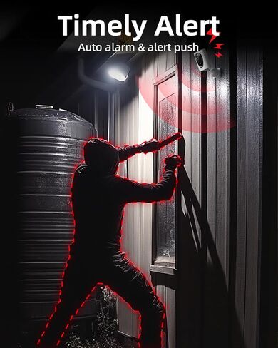 virtavo VistaFlask 2K Security Cameras Wireless Outdoor, Battery Powered, AI Motion Detection, for Home Security, Starlight Lens for Colorful Night Vision, 2-Way Audio, Cloud/SD Storage 4pack in Kuwait