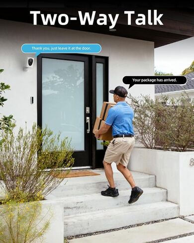 virtavo VistaFlask 2K Security Cameras Wireless Outdoor, Battery Powered, AI Motion Detection, for Home Security, Starlight Lens for Colorful Night Vision, 2-Way Audio, Cloud/SD Storage 4pack in Kuwait