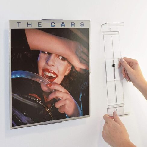 CollectorMount Album Mount 1 Pack Wall Mount Album Frame Brackets or Shelf Stand, Adjustable, Clear to display Vinyl Records in Saudi Arabia