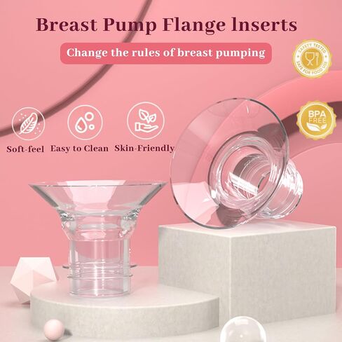 6pcs Flange Insert 21mm, Compatible with TSRETE/Bellababy/Lansinoh/Medela/Spectra/momcozy S9/S12/S9pro/S12pro,Wearable Breast Pump Shields/Flanges. in Saudi Arabia