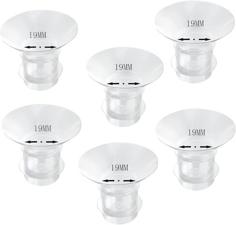 6pcs Flange Insert 21mm, Compatible with TSRETE/Bellababy/Lansinoh/Medela/Spectra/momcozy S9/S12/S9pro/S12pro,Wearable Breast Pump Shields/Flanges. in Saudi Arabia