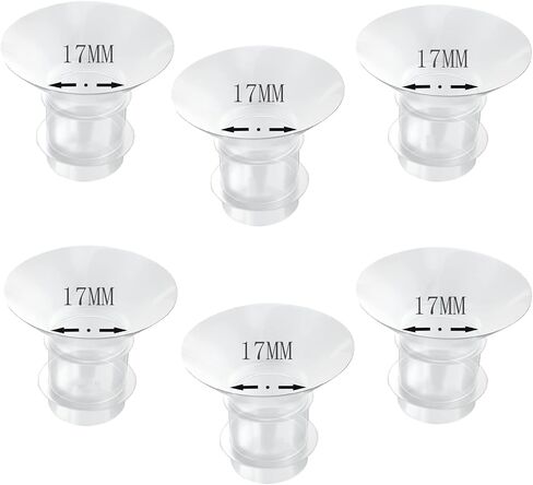 6pcs Flange Insert 21mm, Compatible with TSRETE/Bellababy/Lansinoh/Medela/Spectra/momcozy S9/S12/S9pro/S12pro,Wearable Breast Pump Shields/Flanges. in Saudi Arabia