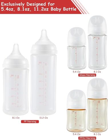 6 Pack Baby Bottle Cap Compatible with Pigeon Bottle, Soft & Safe Bottle Lid in Saudi Arabia