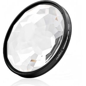 GREEN.L 77mm Kaleidoscope Prism Lens Filter Photography Prism Crystal Glass Effect Filter in Kuwait