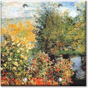 Art Plates - Monet: Stiller Winkle - Triple Toggle Switch Plate - (Made in USA)