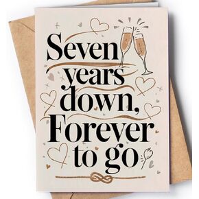 9 Year Anniversary Card for Husband or Wife, Nine Year Anniversary Wedding Card for him or her, 9 Year Anniversary Card for Girlfriend or Boyfriend, Romantic Happy 9th Anniversary Cards for Couple