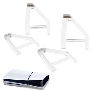 YIBEICO Stand for PS5 Slim,Horizontal Stand Console Compatible with Sony PlayStation 5 Slim Disc Edition Accessories,Bracket Holder Flat (Triangle*4pcs)