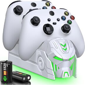 Controller Charging Station with 2X 5520mWh Batteries for Xbox One,Fast Charging Xbox Dual Charging Station Rechargeable Bttery Pack USB Controller Charger for Xbox Series S/X/Xbox One S/X