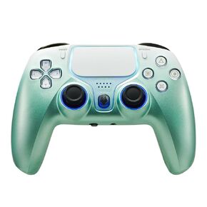 NBCP PS4 Wireless Controller with 1200mAh Battery, Hall Effect Triggers, RGB Lighting - Compatible with PS4/PS3/PC/iOS/Android, Turbo Mode & Customizable Sensitivity (Orange)