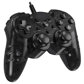NBCP Pro Wireless PC Controller with RGB Lighting & Turbo - 2.4G Gamepad for Windows 7/10/11/Steam, Dual Vibration, Ergonomic Design, 3-Speed Rapid Fire (Wireless(2.4G))