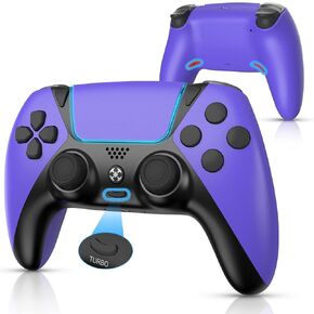 Kyxshin for PS5 Controller Wireless, Remote Control with Turbo Function, 2 Back Paddles and 1200Mah Battery