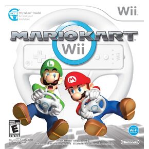 Mario Kart Wii with Wii Wheel