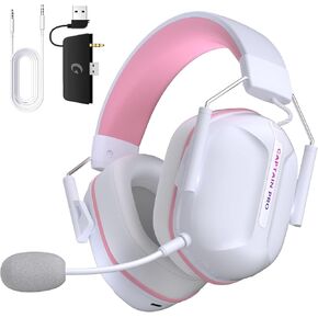 RYR Wireless Gaming Headset for Xbox Series X|S, Xbox One, PC, PS5/4, Mac, Mobile, Switch, 3D Surround Sound, Bluetooth 5.3, 60H Battery, Gaming Headphones with Detachable Noise Canceling Mic-Black