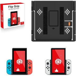 Switch Flip Grip for Nintendo Switch OLED, Switch Portrait Mode Flip Grip Handheld Vertical Mode Orientation Works with Joy-con Grips Stand