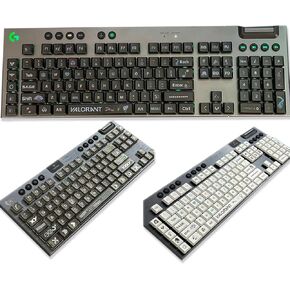 Suitable for New G915 PBT Keycaps, Logitech G915TKL G815 G915 G915TKL PBT Original Keycaps (109 Key Version,PBT White Chemistry)