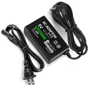 استبدال PSP Charger AC ADAPTER 5V متوافق مع Sony PSP 1000 PSP Slim & Lite 2000 3000 PSP-110 PSP-1001 Series PSP-1001 ، 2001 ، PlayStation 3001 E-1000 L.