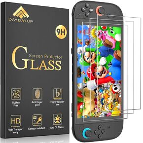 daydayup 3-Pack Screen Protector Tempered Glass for Nintendo Switch 2 [7.9 inch] 2025-HD Clear Anti-Scratch Travel Case Friendly Accessories Transparent Clear Screen Protector for Nintendo Switch 2