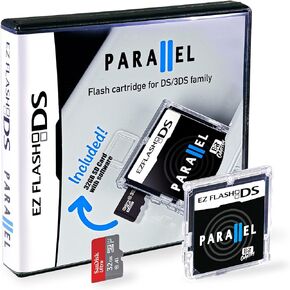 Bit Odyssey EZ Flash Parallel Flash Cartridge for DS 3DS Family + 32 Gb SD Card. Compatiotor to R4.