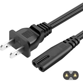 [UL Listed] AC Power Cord 6ft for PS5 /PS4 /Xbox Series S & X/One S/One X/PS3 Slim/Super Slim/PS4 Slim JBL Speaker PartyBox 100 110 200 300 310 710 1000 Soundbar Bar Charger Cord(7A 125V)