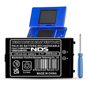 بطارية NTR-003 ، (إصدار جديد) 2500mAh Ultra عالية السعة LI-ion استبدال بطارية Nintendo DS NDS Console NTR-001 ، مع مجموعة أدوات الإصلاح (ليس لـ DSI ، DSI XL ، DSI LL)