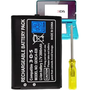 CTR-003 for Nintendo 3DS Battery Replacement - CTR003 for Nintendo Old 3DS, 2DS, New 2DS, 2DS XL Nintendo Switch Pro Controller Game Console Battery CTR-001 MIN-CTR-001 (Not Fit For New 3DS XL LL)
