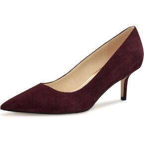 Nine West Women's Arlene Pump, Burgundy Suede 603, 5