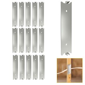 Nail Plates Electrical, Nail Guard, 1.5 x 2.5 Inch Nail Plates for Studs, Cable Wire Protector Plate, Anti Nail Protection Plate, Nail Guards for Studs, Nail Protection Plate,(2.5in-100pcs)