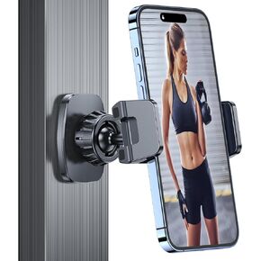 Gym Magnetic Phone Holder【Strong Magnets】Magnetic Phone Holder for Gym Record Attach to Metal Surface,magnetic Phone Mount for gym Accessories for Men Women Compatible with All Smartphones 4.7-7"