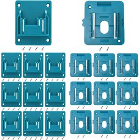 20 حزم حامل الأدوات وحامل البطارية لـ Makita 18V Mount Wall Drill Moversials Hock مع 60 مسامير (بدون أداة ، بدون بطارية)