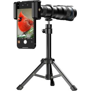 36X Telephoto Lens, Evil Eye High Power HD Telephoto Phone Lens with Tripod for Android & iPhone, Samsung and Most Smartphone