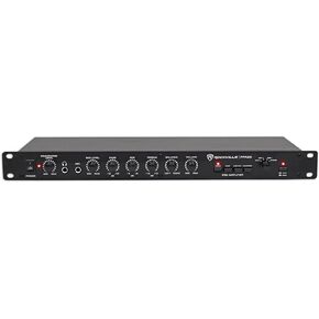 Rockville PPA20 Preamp Professional 1U Rack Mount Pre-Amplifier w/Crossover+EQ, Black