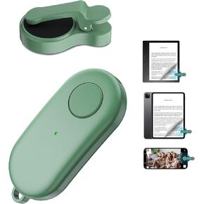 صفحة التحكم عن بُعد تيرنر لـ Kindle Paperwhite Oasis Kobo Ereaders و Kindle Clicker Page Accessories لـ iPhone و iPad و Android Reserves ، وسجل فيديو للكاميرا ، و Selfie Selfie (Green)