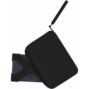Strapsicle Bundle: Silicone Clutch & Hand Strap for Kindle Paperwhite 6.8" (11th & 12th Gen), Colorsoft, Signature Edition, and Other 6’’ E-Readers, Large - Black