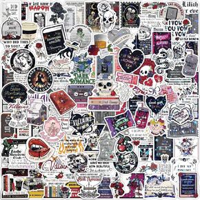 MiStar 102 PCS Dark Romance Book Stickers for Kindle Adult, Holographic Booktok Spicy Reading Bookish Sticker Pack for Kindle Case iPad Laptop Water Bottles Accessories Decals Gifts for Book Lovers