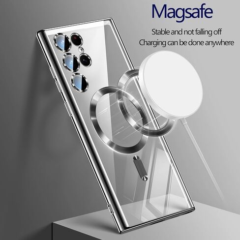 بالنسبة إلى Samsung Galaxy S25 Ultra Case واضح ، [متوافق مع Magsafe] [مضاد للأصفر] in Saudi Arabia