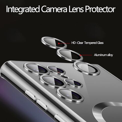بالنسبة إلى Samsung Galaxy S25 Ultra Case واضح ، [متوافق مع Magsafe] [مضاد للأصفر] in Saudi Arabia
