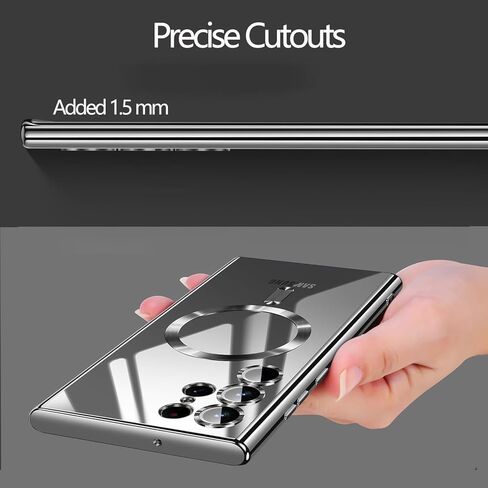 بالنسبة إلى Samsung Galaxy S25 Ultra Case واضح ، [متوافق مع Magsafe] [مضاد للأصفر] in Saudi Arabia