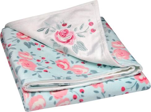 Little Me 2-ply Baby مع مرحبًا بك في العالم التطريز والراتين ، (White ، 30 in. x 40 in.) in Saudi Arabia