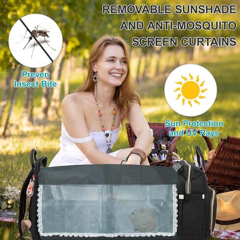 Diaper Bag Backpack, Waterproof Multifunctional Diaper Backpack, with Diaper Changing Station Baby Backpack, for Baby Boy and Baby Girl (Pinkish Gray) in Saudi Arabia